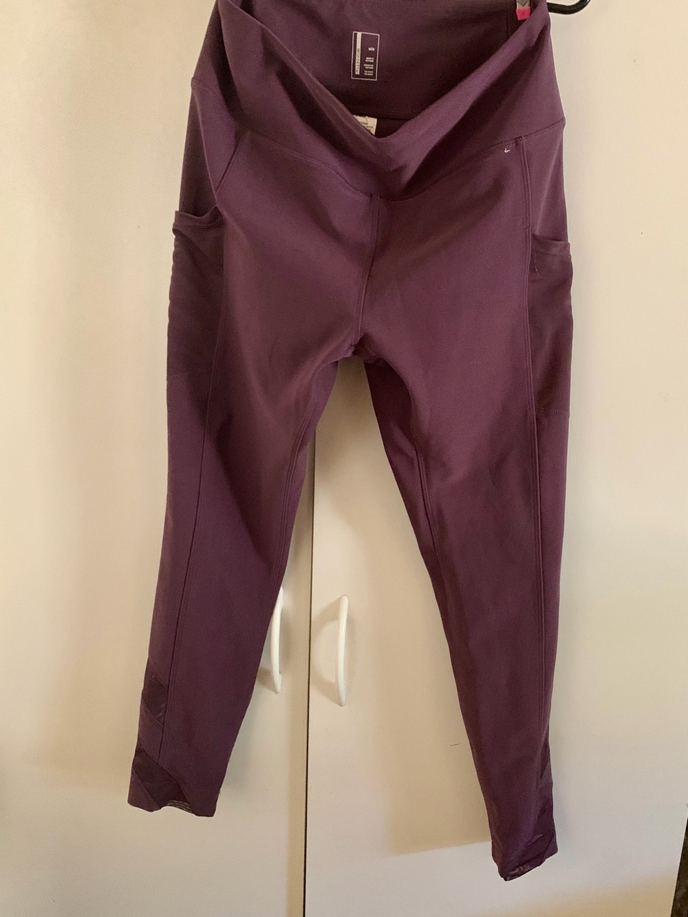 Mondetta Plum Women’s Active Leggings with Side Pockets #0022